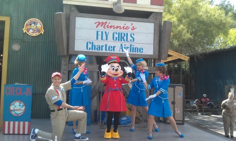 Minnie has had a wardrobe change she no longer wears the aviator outfit.